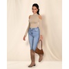 image:imageMANGOPOP Long Sleeve Body Suits Mock Turtleneck Sexy Cold Shoulder Cutout Going Out TopsNude