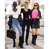 image:imageMANGOPOP Womens Bodysuit Deep V Neck Puff Short Sleeve Fitted Body Suits Casual Blouse Tops ElegantBlush