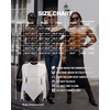 image:imageMANGOPOP Womens Off The Shoulder Long Sleeve Short Sleeve Bodysuit Sexy Backless Body Suit TopsLong Sleeve Deep Blue