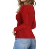 image:imageMANGOPOP Crew Neck Long Sleeve T Shirts for Women Fitted Shirts Tight Neck T Shirts Basic Tee TopsZ2red