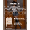 image:imageMANGOPOP Deep V Neck Long Sleeve Shirts for Women Sexy Slim Fitted T Shirt TopsClong Sleeve Burgundy Fleece Lined