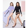 image:imageMANGOPOP Double Lined Long Sleeve Tops for Women Crew Neck T Shirts Basic Tee Womens Going Out Tops Trendy 2025Long Sleeve Very Peri