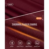 image:imageMANGOPOP Long Sleeve Shirts for Women Thermal Crew Neck Fitted Fleece Tops Trendy Going Out Fall Winter Womens Tops 2026Burgundy