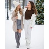 image:imageMANGOPOP Long Sleeve Shirts for Women Thermal Crew Neck Fitted Fleece Tops Trendy Going Out Fall Winter Womens Tops 2026Coffee