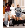 image:imageMANGOPOP Womens Mock Turtle Neck Slim Fit Long Sleeve Shirts Fall Fashion Tight Tops Basic Tee Winter Undershirt07 Burgundy