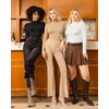image:imageMANGOPOP Womens Mock Turtle Neck Slim Fit Long Sleeve Shirts Fall Fashion Tight Tops Basic Tee Winter Undershirt10 Mocha