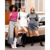 image:imageMANGOPOP Womens Mock Turtle Neck Slim Fit Long Sleeve Shirts Fall Fashion Tight Tops Basic Tee Winter Undershirt15 Blush