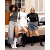 image:imageMANGOPOP Womens Mock Turtle Neck Slim Fit Long Sleeve Shirts Fall Fashion Tight Tops Basic Tee Winter Undershirt16 Dark Heather Grey