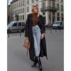 image:imageMANGOPOP Womens Mock Turtle Neck Slim Fit Long Sleeve Shirts Fall Fashion Tight Tops Basic Tee Winter Undershirt21 Coffee With Patterned