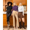 image:imageMANGOPOP Womens Mock Turtle Neck Slim Fit Long Sleeve Shirts Fall Fashion Tight Tops Basic Tee Winter Undershirt25 Purple