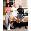 image:imageMANGOPOP Womens Mock Turtle Neck Slim Fit Long Sleeve Shirts Fall Fashion Tight Tops Basic Tee Winter Undershirt26 Pink