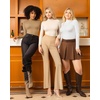 image:imageMANGOPOP Womens Mock Turtle Neck Slim Fit Long Sleeve Shirts Fall Fashion Tight Tops Basic Tee Winter Undershirt27 Light Apricot
