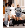 image:imageMANGOPOP Womens Mock Turtle Neck Slim Fit Long Sleeve Shirts Fall Fashion Tight Tops Basic Tee Winter Undershirt28 Light Grey