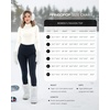 image:imageMANGOPOP Womens Mock Turtleneck Long Sleeve Shirt Fall Outfits Fashion Thermal Undershirt Basic Tops Fleece Lined Tee 202502 White