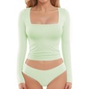 C6 Long Sleeve Misty Jade