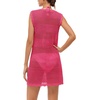 image:imageMANGOPOP Swimsuit Coverup for Women Crochet Cover Up 2026 Summer Bathing Suit Coverups Mesh Knit Beach Dress Vacation OutfitsRose Pink