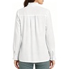 image:imageMANGOPOP Button Down Shirts for Women Long Sleeve Ruffle Blouses Business Casual Tops 2026 Trendy OutfitAwhite