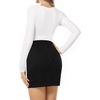 image:imageMANGOPOP Mini Faux Suede Skirt for Women High Waist SkirtsBlack011