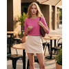 image:imageMANGOPOP Womens 34 Sleeve Puff Tunic Tops Dressy Casual Soft Stretchy Wrinkle Resistant Blouses For Work DailyCoral