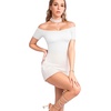 image:imageMANGOPOP Off Shoulder Short Sleeve Body Suit White XS