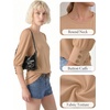 image:imageMANGOPOP Womens 34 Sleeve Puff Tunic Tops Dressy Casual Soft Stretchy Wrinkle Resistant Blouses For Work DailyLight Camel