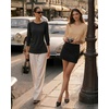 image:imageMANGOPOP Womens 34 Sleeve Puff Tunic Tops Dressy Casual Soft Stretchy Wrinkle Resistant Blouses For Work DailyLight Camel