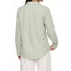 image:imageMANGOPOP Striped Button Down Shirts for Women Dress Shirts V Neck Long Sleeve Casual Blouses Office Work Shirt with PocketGreen and White Stripes