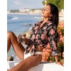 image:imageMANGOPOP Womens Swimsuit Coverup Button Down Shirt Casual Floral Bathing Suit Cover Up Beach Cover Ups Dress 2026Pink Flower