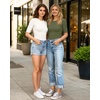 image:imageMANGOPOP Womens Half Sleeve Crew Neck Bodysuit 34 Sleeve Body Suit  Short Sleeve Body Suits for Women Going Out Tops Fitted Casual Elbow Length Fall Outfits Slim Fit Dressy BasicArmy Green