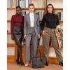 image:imageMANGOPOP Womens Mock Turtle Neck Long Sleeve Tops Bodysuit Jumpsuit02 Long Sleeve Burgundy Fleece Lined