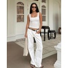 image:imageMANGOPOP Double Lined Tank Top for Women Sleeveless Square Neck ShirtsA02white