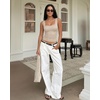 image:imageMANGOPOP Double Lined Tank Top for Women Sleeveless Square Neck ShirtsMica