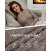 image:imageMANGOPOP Long Sleeve Shirts for Women Thermal Ribbed Crew Neck Lightweight Sweater Fitted Fall Winter Womens Tops 2025 TrendyCoffee