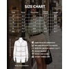 image:imageMANGOPOP Striped Button Down Shirt Women Business Casual V Neck Work BlouseGreen and White Stripes