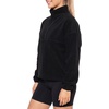 image:imageMANGOPOP Womens Quarter Zip Sweatshirt Oversized Fleece PulloverBlack