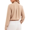image:imageMANGOPOP Womens Bow Tie Neck Long Sleeve Bodysuit Button Down Blouse ShirtSemolina