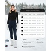 image:imageMANGOPOP Womens Mock Turtleneck Long Sleeve Shirt Undershirt Basic Tops01 Black