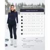 image:imageMANGOPOP Womens Mock Turtleneck Long Sleeve Shirt Undershirt Basic TopsDeep Blue
