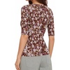image:imageMANGOPOP Sexy Half Sleeve Tops for Women Scoop Neck Slim Fitted Casual Going Out T Shirt Tops 2026 TrendyFloral Print