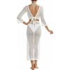 image:imageMANGOPOP Womens 2 Piece Swimsuit Coverup Crochet Bathing Suit Cover Up SetWhite