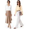 image:imageMANGOPOP Womens Long Sleeve Bodysuit Dressy Casual Business TopsApricot