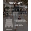 image:imageMANGOPOP Womens Long Sleeve Bodysuit Dressy Casual Business TopsBlack