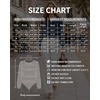 image:imageMANGOPOP Womens Long Sleeve Bodysuit Dressy Casual Business TopsNavy Blue