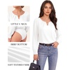 image:imageMANGOPOP Womens Long Sleeve Bodysuit Dressy Casual Business TopsWhite