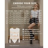 image:imageMANGOPOP Womens Square Neck Bodysuit Shirt Long Sleeve Short Sleeve Tops05 Blush Long Sleeve