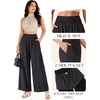 image:imageMANGOPOP Womens High Waist Wide Leg Pants with Pockets Casual Lounge