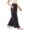 image:imageMANGOPOP Womens High Waist Wide Leg Pants with Pockets Casual Lounge