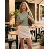 image:imageMANGOPOP Womens 34 Sleeve Puff Tunic Tops Dressy Casual BlousesSage Green