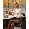 image:imageMANGOPOP Womens Satin Mock Turtle Neck Bodysuit Long Sleeve TopWhite