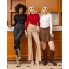 image:imageMANGOPOP Crew Neck Bodysuits for Women Long Sleeve Body Suit Going Out T Shirts Tops02long Sleeve White Fleece Lined